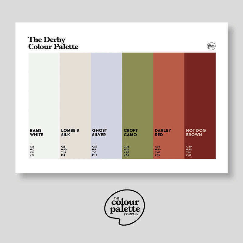 The Derby Colour Palette Art Print