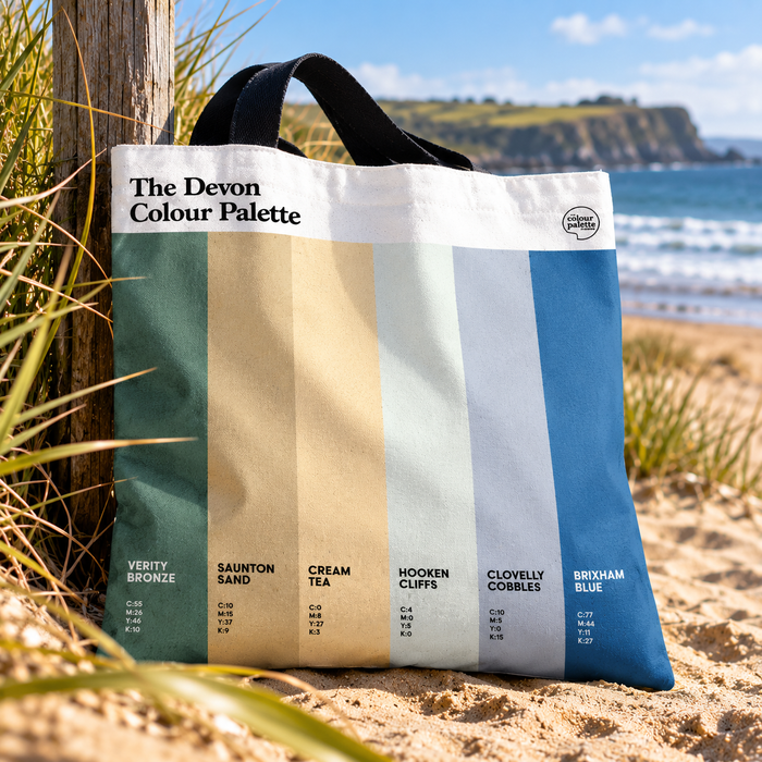 Devon Colour Palette tote or beach bag