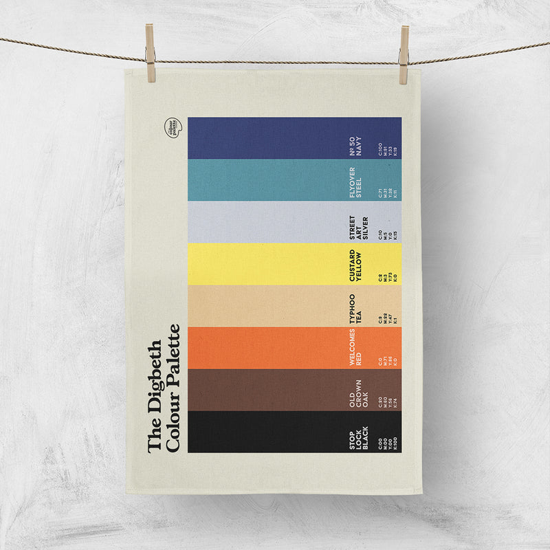 Digbeth Colour Palette Kitchen Tea Towel – The Colour Palette Company