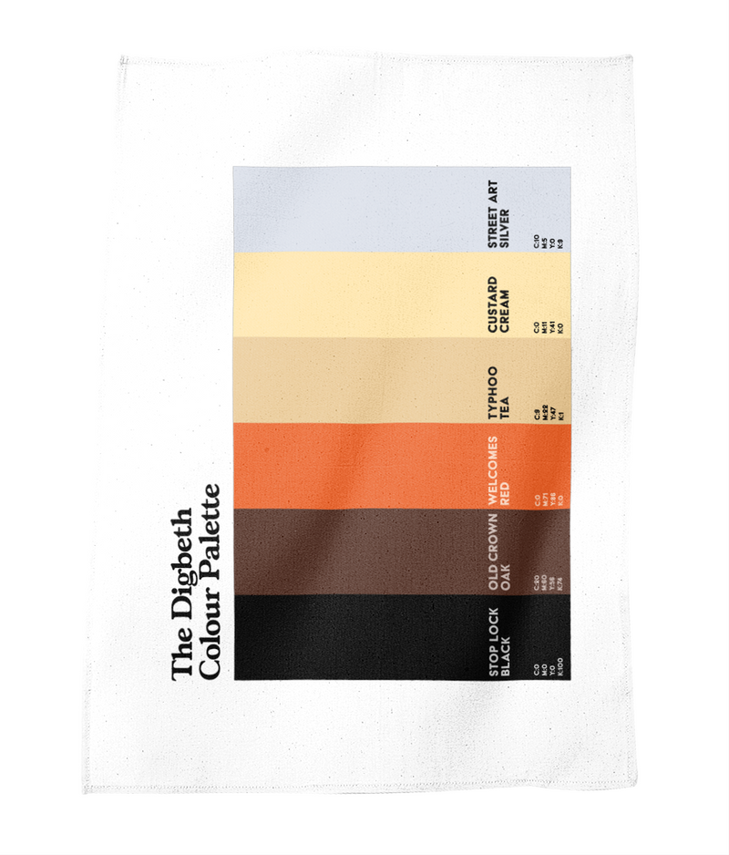 The Digbeth Colour Palette Tea Towel