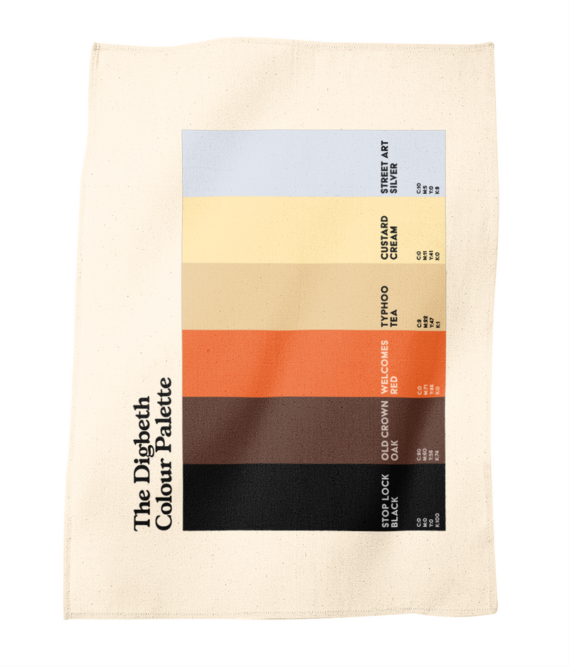 The Digbeth Colour Palette Tea Towel