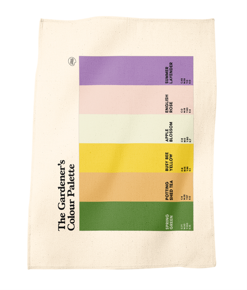 Garden Colour Palette tea towel