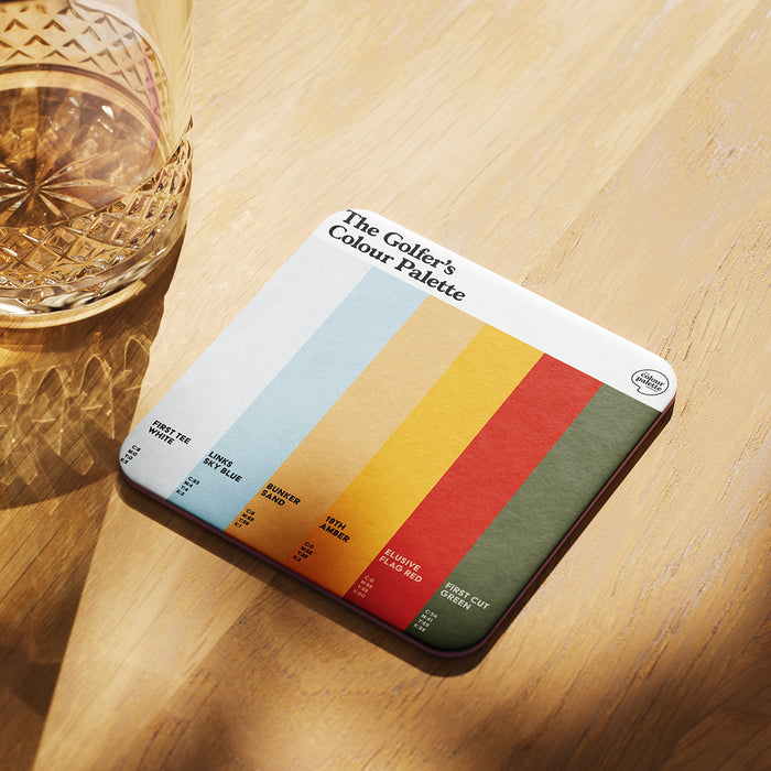 The Golfer’s Colour Palette Coaster