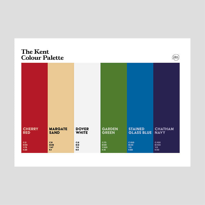 The Kent Colour Palette poster print