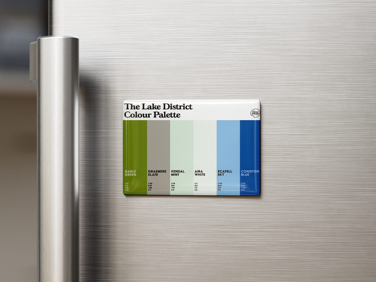 Lake District Colour Palette Fridge Magnet