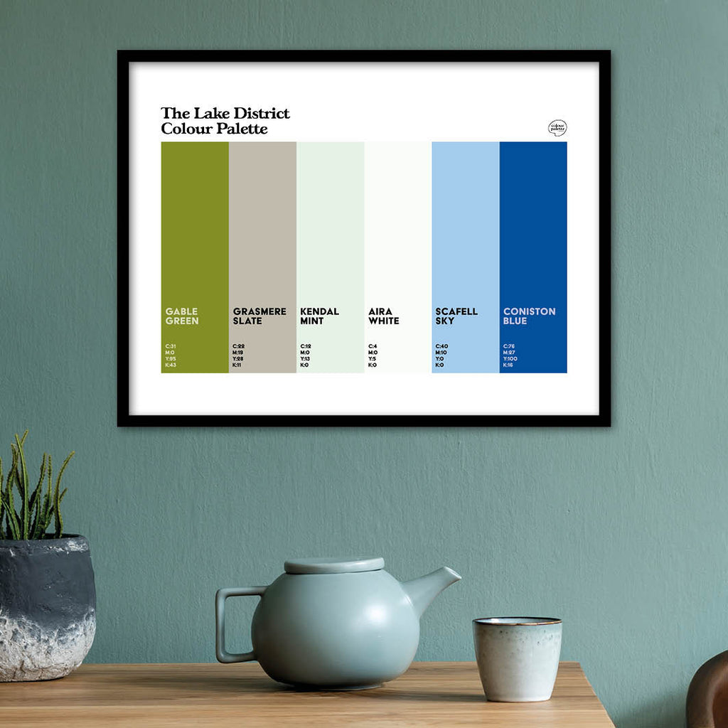Lake District Colour Palette poster print
