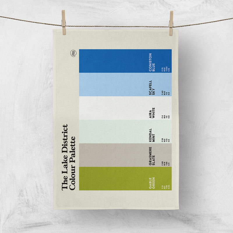 Lake District Colours Tea Towel