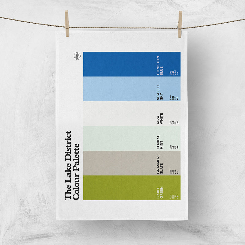 Lake District Colours Tea Towel