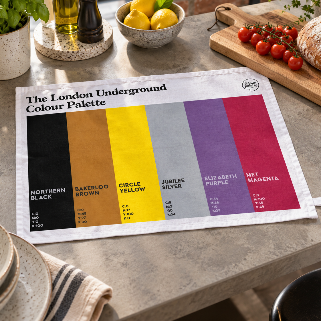 London Underground Tea Towel