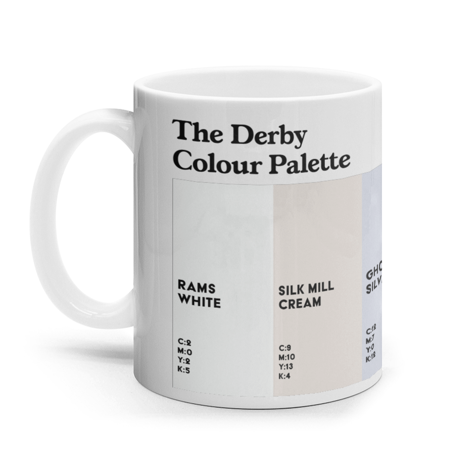 The Derby Colour Palette Mug | Celebrate Derby in Colour