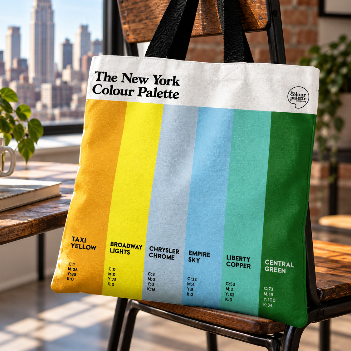 The New York Colour Palette Tote Bag