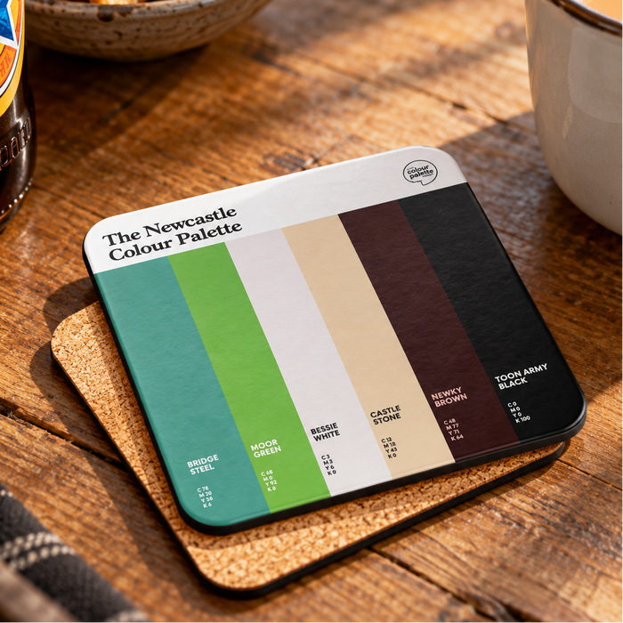 Newcastle coaster featuring the colours of Newcastle