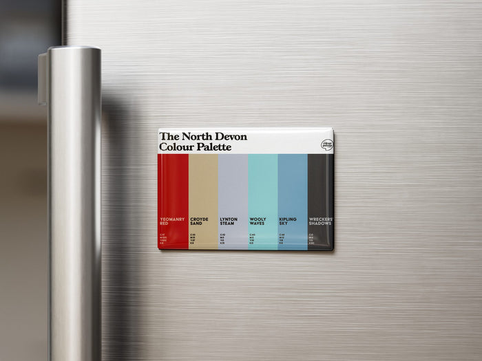 The North Devon Colour Palette Fridge Magnet