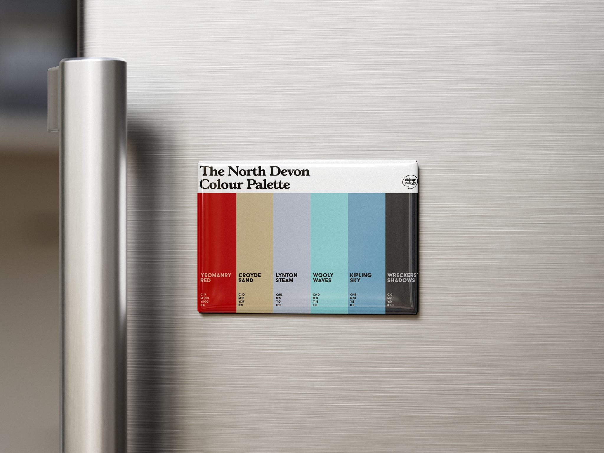 The North Devon Colour Palette Fridge Magnet | North Devon Gift ...