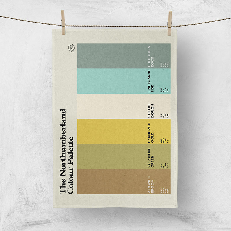 Northumberland tea towel