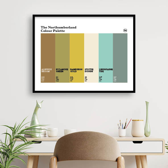 The Northumberland Colour Palette Poster Print