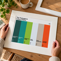 Nottingham Colour Palette mounted art print