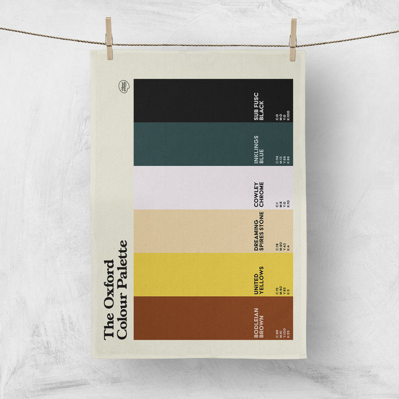 The Oxford Colour Palette Tea Towel