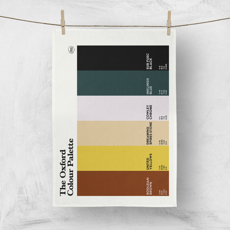 The Oxford Colour Palette Tea Towel