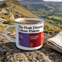 Peak District enamel mug