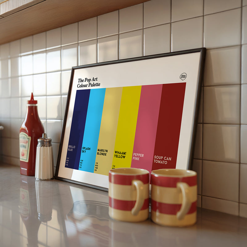 Pop Art Colour Palette Print | Warhol, Hockney, Lichtenstein | Art Poster