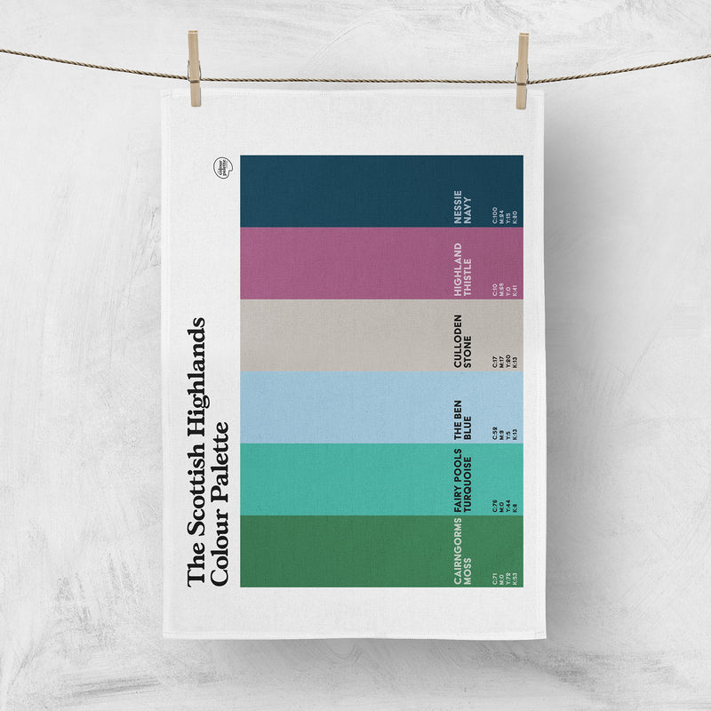 Scottish Highlands Tea Towel