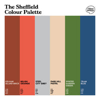 The colours of Sheffield on the Sheffield Colour Palette
