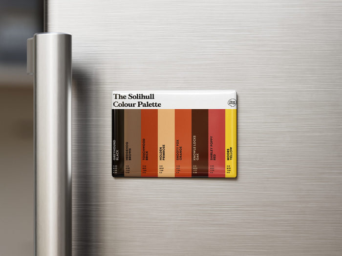 Solihull Colour Palette Fridge Magnet