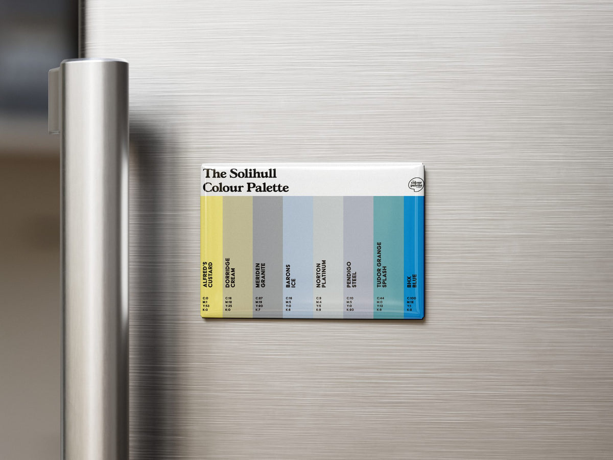 Solihull Colour Palette Fridge Magnet