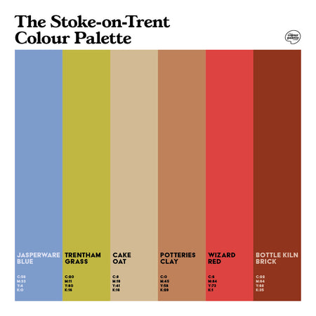 The colours of Stoke on the Stoke Colour Palette design