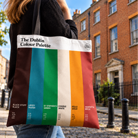 The Dublin Colour Palette tote bag on Henrietta Street, Dublin