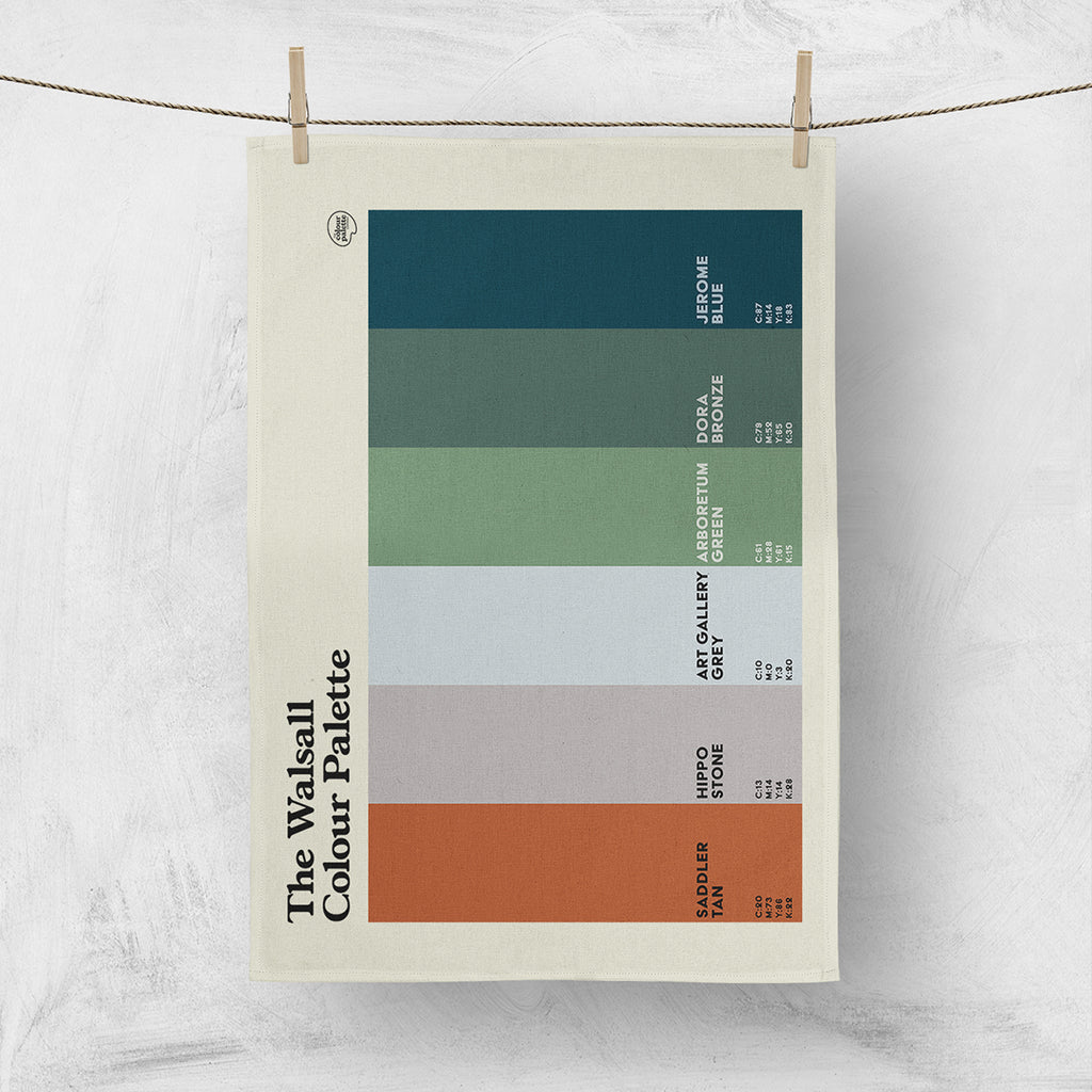 The Walsall Colour Palette Tea Towel