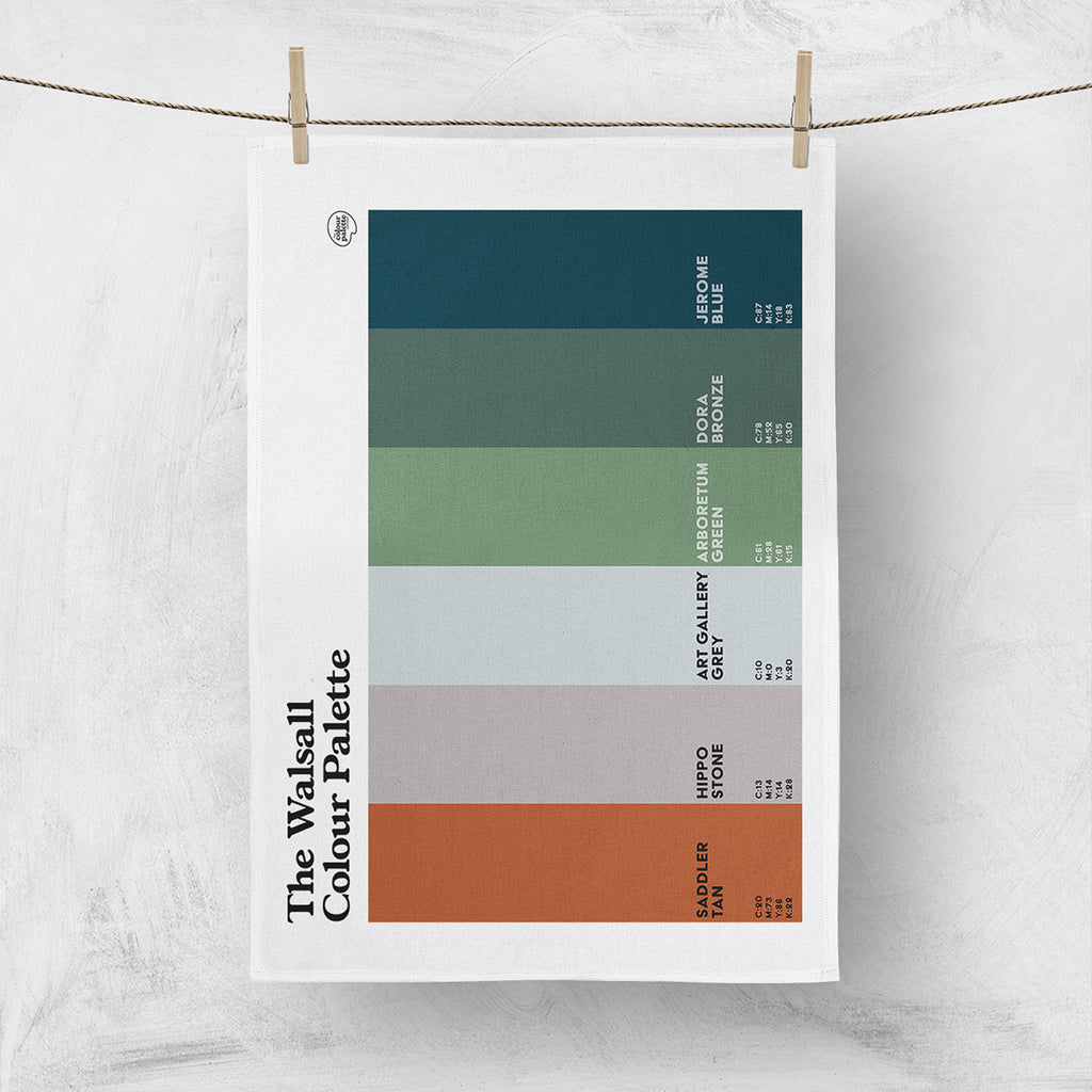 The Walsall Colour Palette Tea Towel