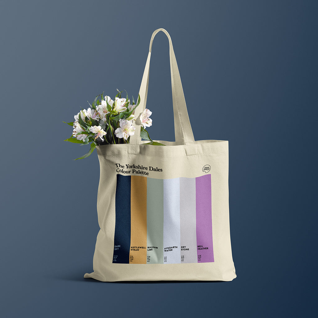 Colours of the Yorkshire Dales on The Yorkshire Dales Colour Palette tote bag