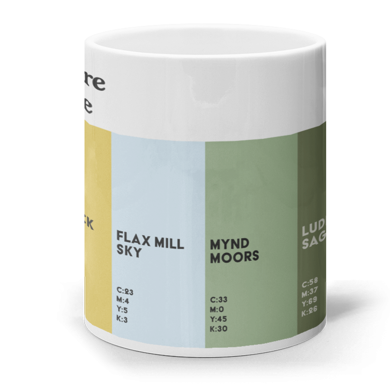 The Shropshire Colour Palette mug