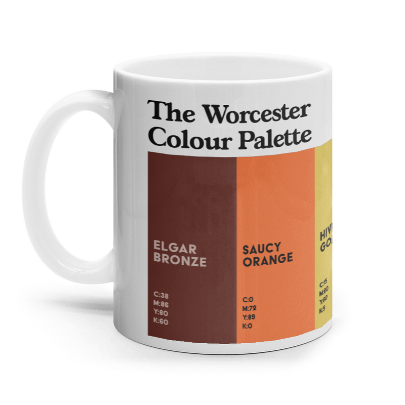 The Worcester Colour Palette mug