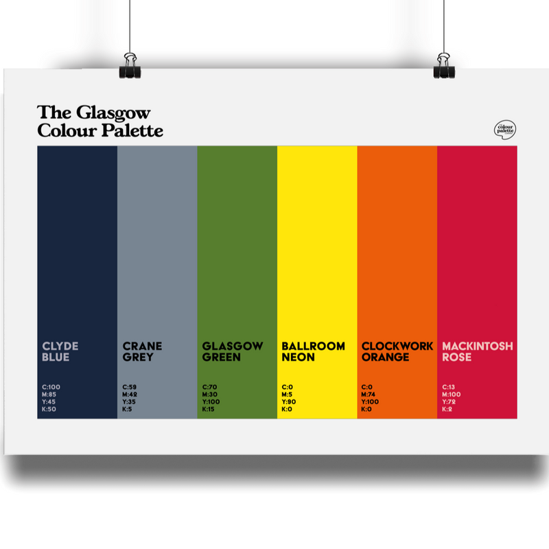 The Glasgow Colour Palette art print