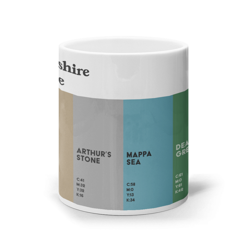 The Herefordshire Colour Palette mug