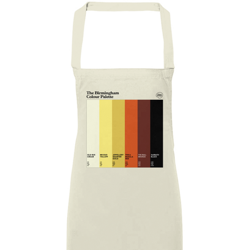 The Birmingham Colour Palette cotton apron