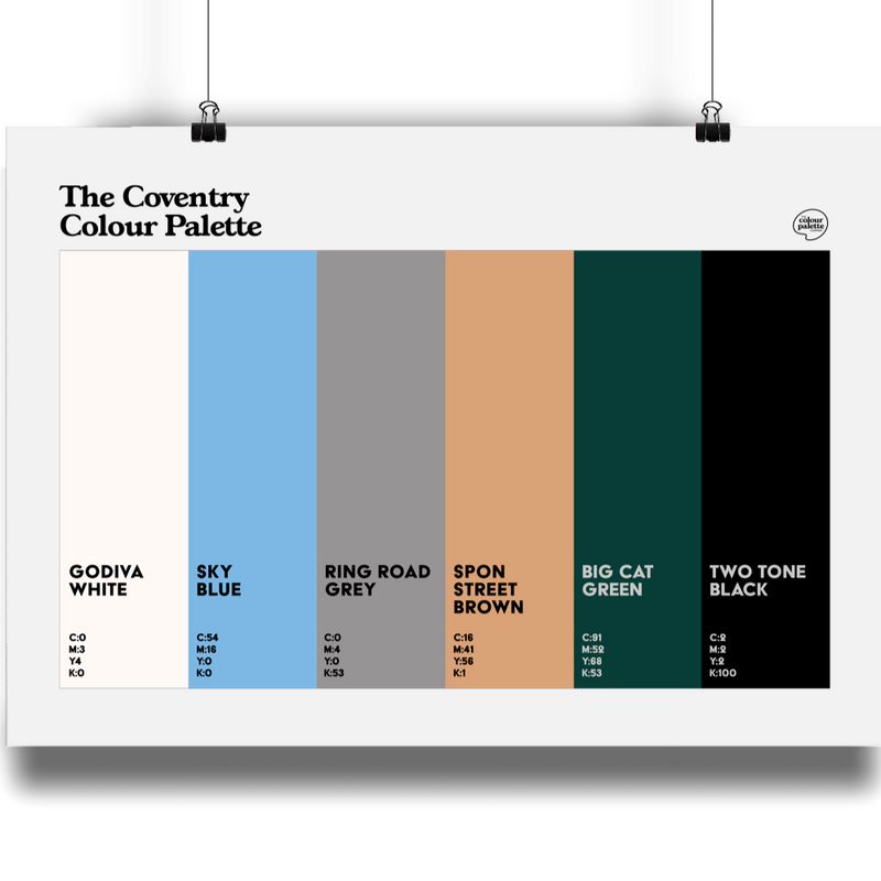 The Coventry Colour Palette Print
