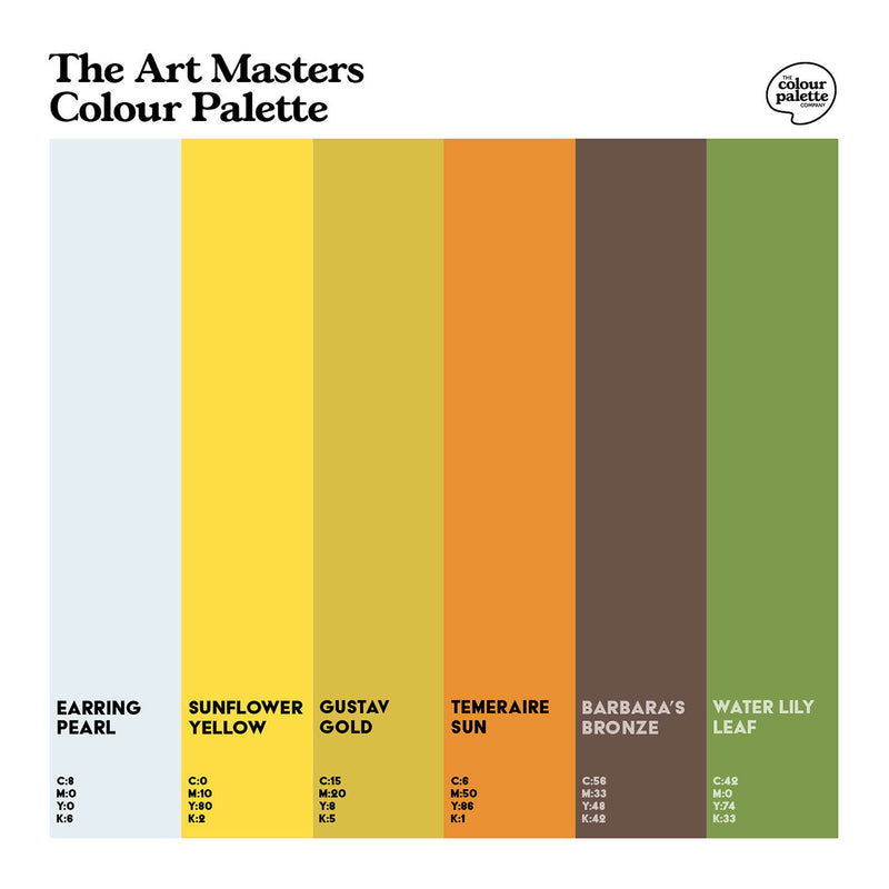 The Art Masters Colour Palette cotton canvas tote bag