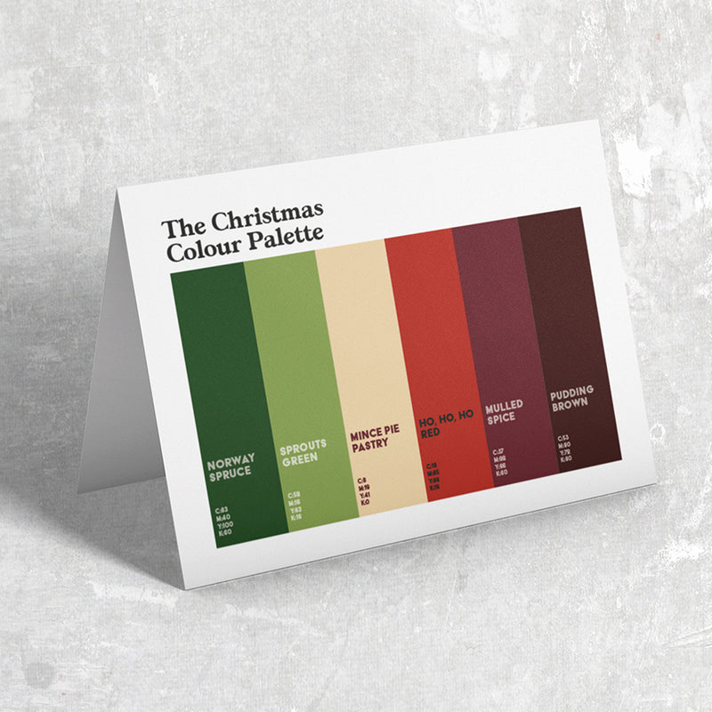 Christmas Colour Palette card