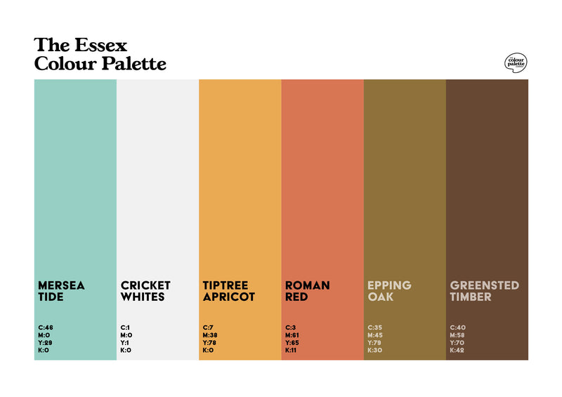 The Essex Colour Palette poster print