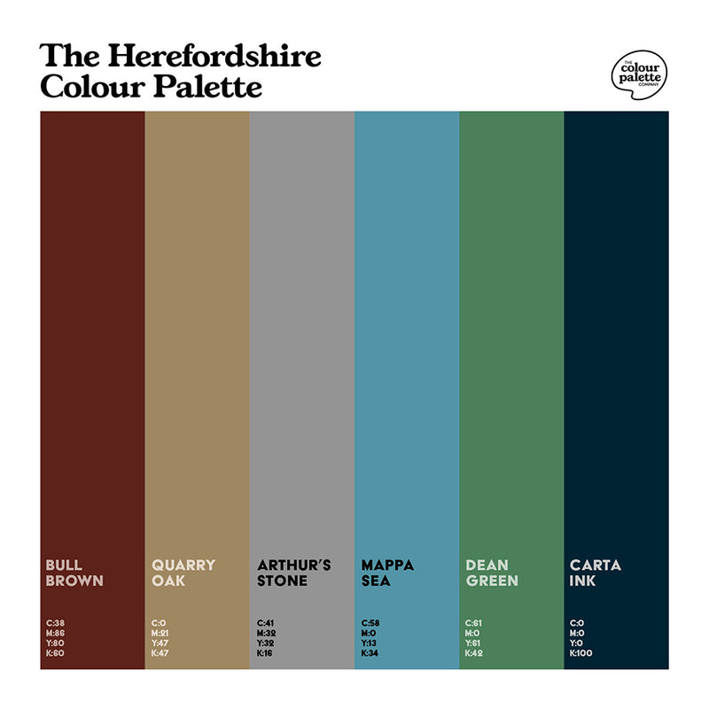 The Herefordshire Colour Palette premium tote bag