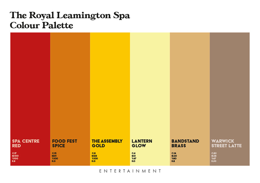 The Royal Leamington Spa Colour Palette – x7 prints & 16-page guide