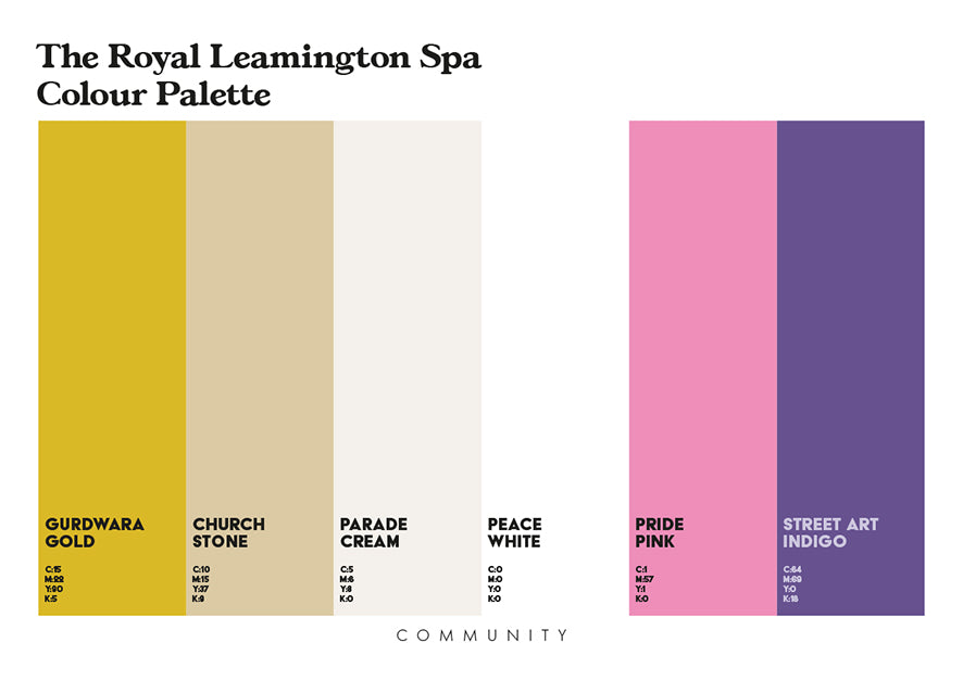 The Royal Leamington Spa Colour Palette – x7 prints & 16-page guide