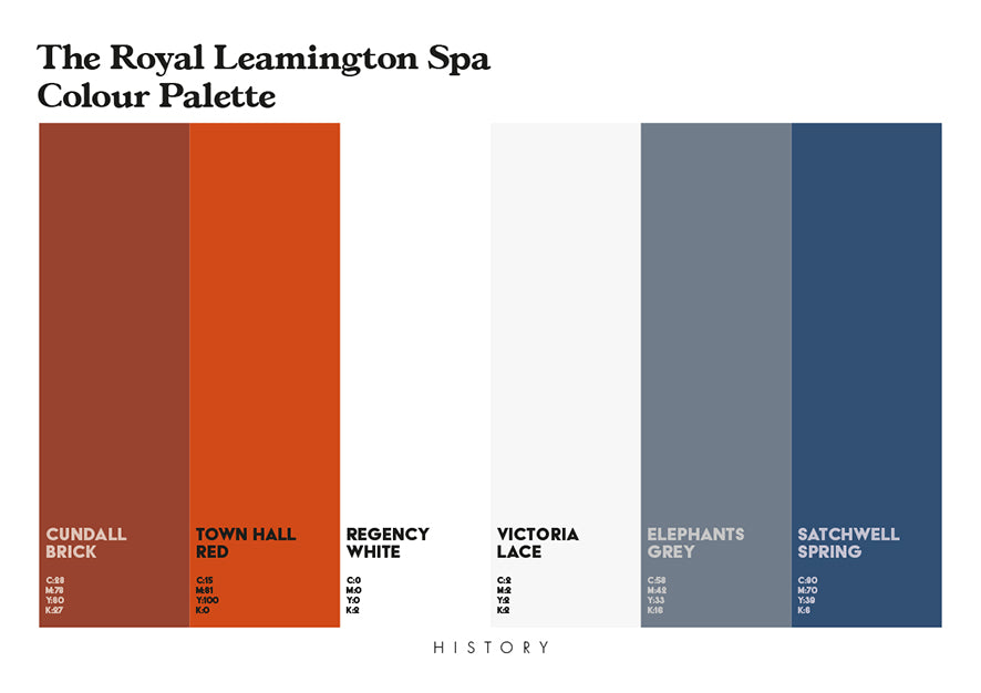 The Royal Leamington Spa Colour Palette – x7 prints & 16-page guide