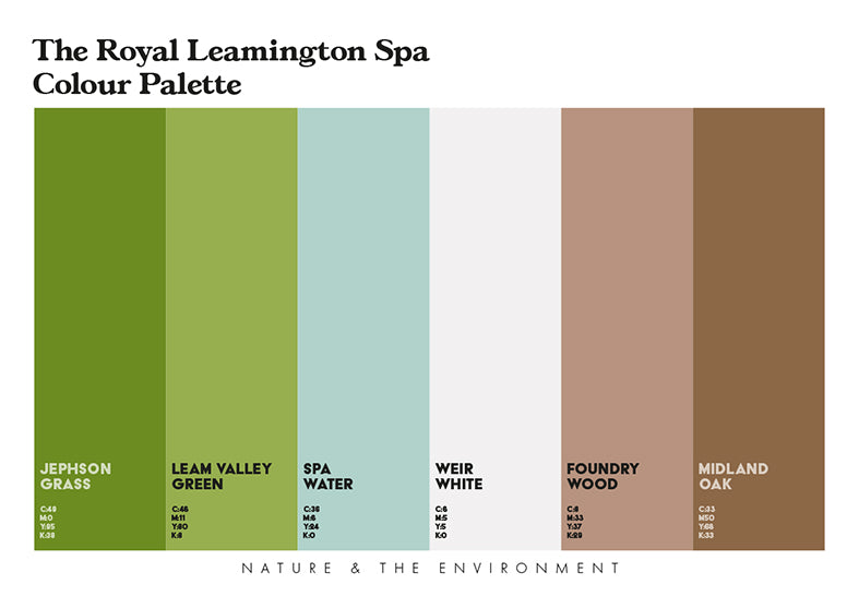 The Royal Leamington Spa Colour Palette – x7 prints & 16-page guide