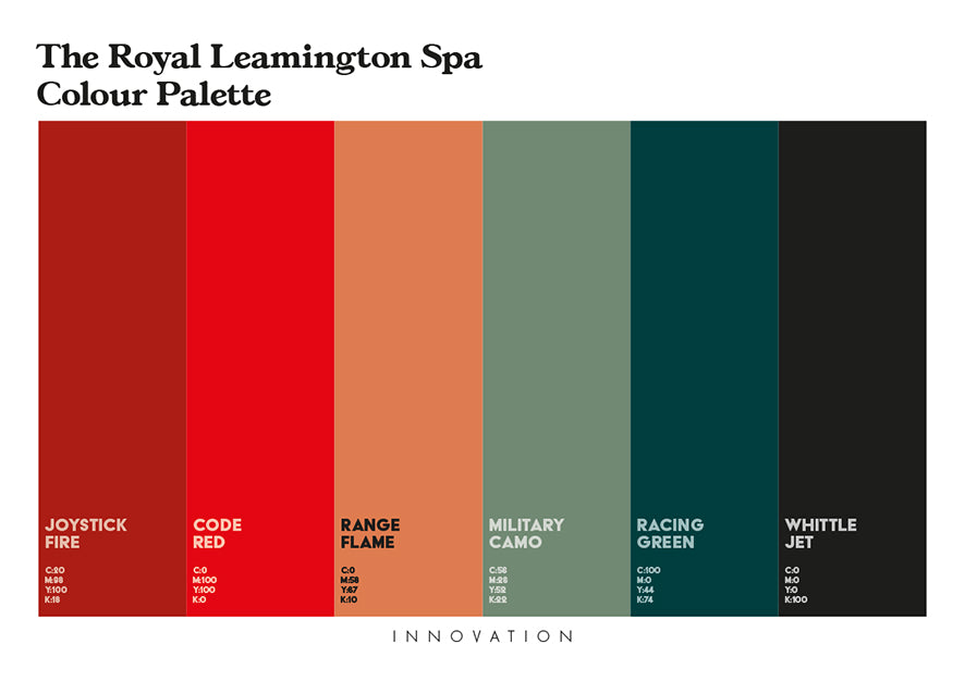 The Royal Leamington Spa Colour Palette – x7 prints & 16-page guide