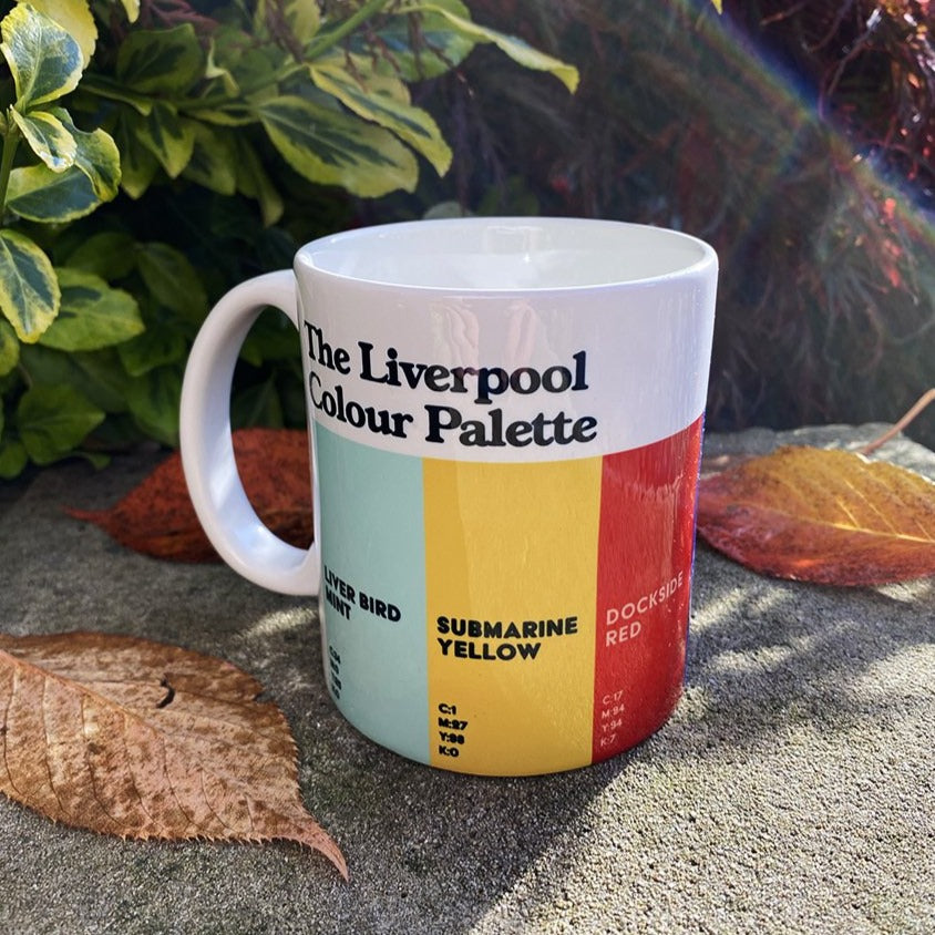 Liverpool gifts - The Liverpool Colour Palette mug